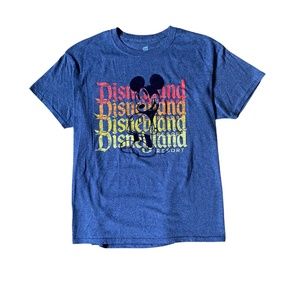 Disneyland Mickey Mouse T-Shirt, Blue, Size Large, Mens